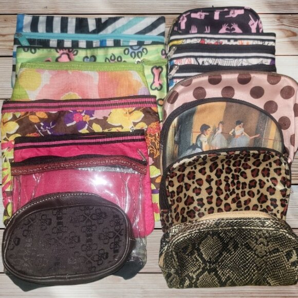 Lot of 13 - Makeup Cosmetics Accessories Bags Pouches - Pencil Pouches - School - Picture 1 of 6